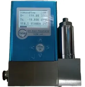 Controlador de flujo másico de Gas RS485 Digital N2, con válvula proporcional de solenoide