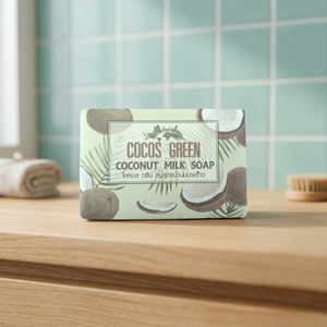 Savon artisanal au lait de coco, nettoyant pour le corps, savon pour les mains, huile essentielle, produit hydratant, soin du corps, prévention de la peau sèche - Product Image 4