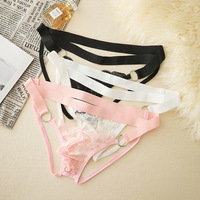 Sous-vêtements string en dentelle pour homme, respirants, extensibles, taille basse, doux, en dentelle florale, lingerie tendance, confortables pour un usage quotidien