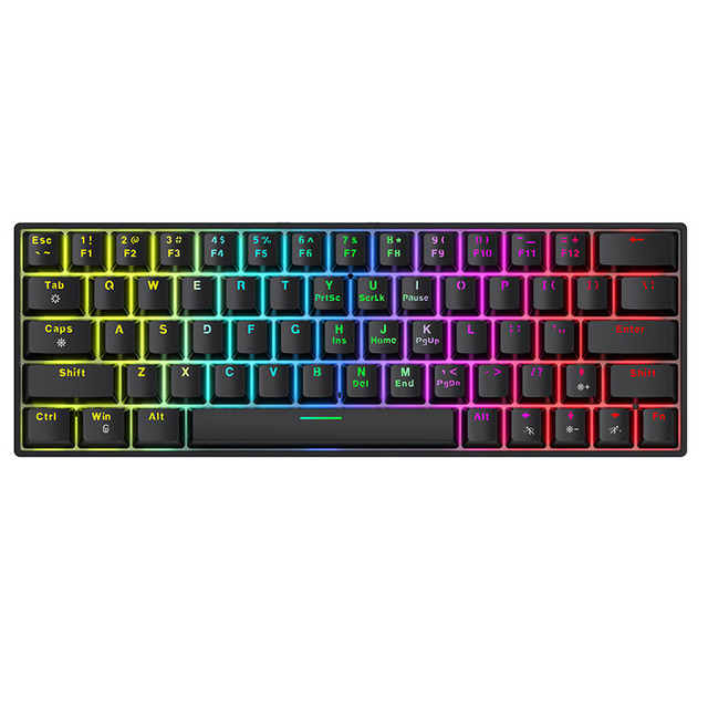 Wholesale High Quality USB 63 Keys LED Backlight Multimedia Office PC Gaming Computer Keyboard Gamer Colorful Gaming Keyboard