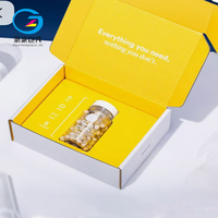 Boîte d'expédition en carton ondulé écologique avec insert pour emballage médical et cosmétique