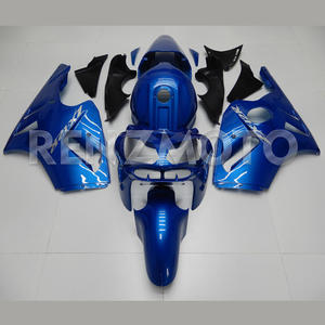 ชุดแฟริ่งสำหรับ Kawasaki ZX12R ปี 2002-2005 สีดำน้ำเงิน ผลิตจากพลาสติก ABS แบบฉีดขึ้นรูป  ขั้นต่ำในการสั่งซื้อน้อย - Product Image 1