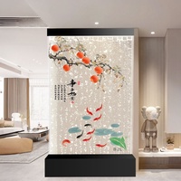 Usine En Gros Glow Lumière Décoration LED Acrylique Danse Fontaine Bulle D'eau Mur Cascade Panneau Chambre Diviseur Écran