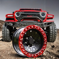 Jantes en alliage antidérapantes pour tout-terrain, design désertique, 5x139, pour Jeep 17 18, Cerchi Da 4x4, Weld Beadlock pour Raptor 700, pour Tank 400