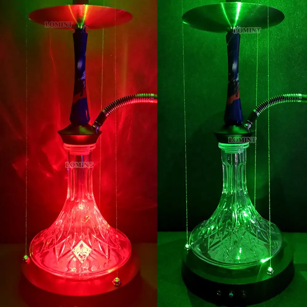 Цветной RGB лазерный светильник LOMINT для кальяна, ночного клуба, дискотеки, бара, кафе, вечеринки, курительная атмосферная лампа L001