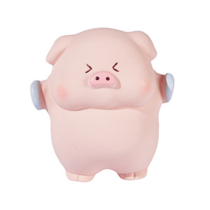 Pig Shaped <b>Dog</b> Squeak Toy Latex Sound Making Pet Chew Toy Durable Interactive Plaything For <b>Dogs</b> - Product Image 1