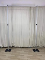 Kit de Tubos y Cortinas Ajustables, Soporte Resistente para Telón de Fondo, para Eventos, Fiestas, Bodas, Decoración, Exhibición de Truss