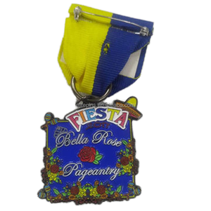 Médailles personnalisées de qualité supérieure Médailles souvenirs Fiesta Médailles de couleur émail doux personnalisées uniquement - Product Image 6