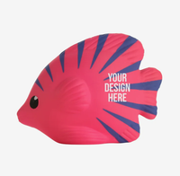 Jouet anti-stress en mousse à presser avec logo personnalisé, poisson tropical, cadeau promotionnel, souvenir pour événement de bureau