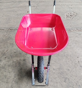 América 90L agua 6FT arena 200KG capacidad rueda neumática carretilla resistente carretilla para construcción - Product Image 2