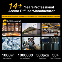 Difusor de Aroma en Torre, de Aluminio, sin Agua, para Grandes Áreas, con Temporizador, Programable por Aplicación, Silencioso, con Certificación CE y CB, para Oficina, Centro Comercial, Bar