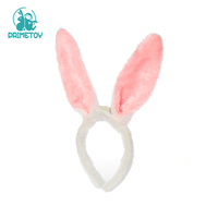 Vente en gros Bandeau de lapin en peluche super doux avec remplissage en coton PP Bandeau d'oreille de lapin de Pâques