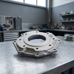 Componente de Buje de Rueda de Motocicleta de Aluminio Fundido a Presión con Acabado Vibrado - Product Image 3