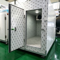 Chambre froide universelle préfabriquée pour ferme, congélation profonde personnalisée, maintien de la température, unité de condensation multi-tension, facile à utiliser, porte solaire