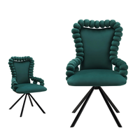 Chaise de salle à manger en velours, style populaire, haute durabilité, vente en gros d'usine, support OEM & ODM, pour mobilier de maison
