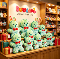 Boneka Gingerbread Man Lucu Buatan Khusus untuk Hadiah Natal dan Pajangan Pesta Boneka Gingerbread Man