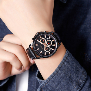 Orologio da Polso SKMEI <span class=keywords><strong>9120</strong></span> in Vera Pelle per Uomo e Donna, Orologio di Coppia all'Ingrosso - Product Image 3