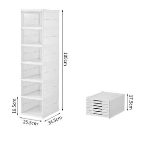 Trasparente in <span class=keywords><strong>plastica</strong></span> PP pieghevole scatola da <span class=keywords><strong>scarpe</strong></span> e contenitori per <span class=keywords><strong>scarpe</strong></span> rettangolari resistenti con combinazione casuale - Product Image 6