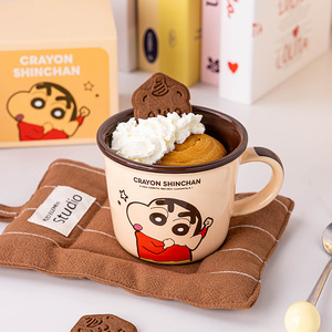 Taza de cerámica Crayon Shinchan de 340 ml, resistente al calor, diseño de dibujos animados, para café, leche, uso doméstico, regalo. - Product Image 4