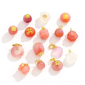 Perles de pendentif en agate naturelle de Nantong, taille moyenne, polies à la main, accessoires de bijoux DIY - Product Image 5