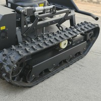 Mesin Pemotong Rumput Robot Pintar Murah DIY Tanpa Kabel, Kontrol Jarak Jauh, Sasis Baja Empat Tak 22HP, Otomatis untuk Semua Medan, Penghilang Gulma