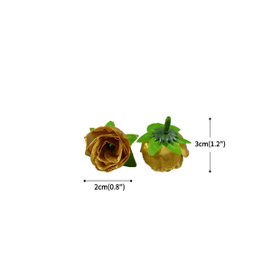 <span class=keywords><strong>ดอก</strong></span>ไม้ประดิษฐ์ดอกกุหลาบขนาดเล็กหัวดอกกุหลาบ1.18นิ้ว<span class=keywords><strong>ดอก</strong></span>กุหลาบผ้าไหมสำหรับงานแต่งงาน<span class=keywords><strong>ดอก</strong></span>ไม้ตกแต่งผนังพวงมาลัย - Product Image 2