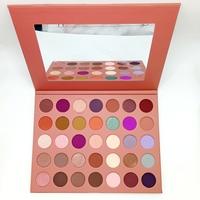 Palette de fards à paupières waterproof à marque privée, 35 couleurs, finis mats, scintillants et métalliques, haute pigmentation, maquillage mixte pour les yeux