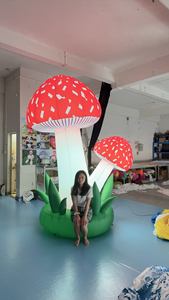 Decorazioni Gonfiabili Pubblicitarie a Forma di Piante, Modello Gigante di Fungo Gonfiabile con Luci LED da 3m per Festival, Eventi, Feste e Paesi <span class=keywords><strong>delle</strong></span> <span class=keywords><strong>Meraviglie</strong></span> - Product Image 6