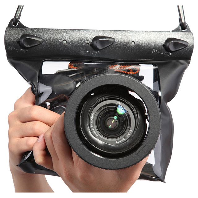 Professional Portable Lightweight Eco-Friendly Waterproof Camera Housing for Diving Photography Transparent Front Easy Operation