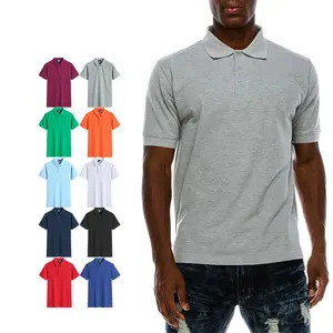 100% Cotton Pique Worker Polo Shirt Custom Embroidery Plain Staff Workwear Screen Printing Polo Shirt
