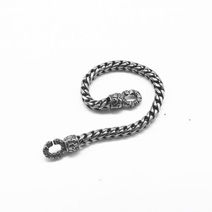 yunnique <b>Titanium</b> Steel <b>Chain</b> Bracelet Skull Design Unisex Gift Jewelry Geometric Pattern GZYB-0616 - Product Image 3