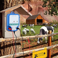 Cargador de Cerca Eléctrica - Energizador de Cerca Eléctrica de 12 KV para Contener Mascotas y Ganado y Prevenir la Intrusión de Animales Salvajes