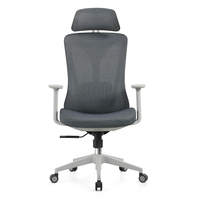 Chaise de bureau ergonomique haute de gamme, réglable, moderne, avec dossier en maille, soutien lombaire en mousse à mémoire de forme, pour personnes de grande taille