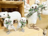 Ours polaire en peluche blanc sur mesure grandeur nature pour la décoration de la maison Décoration de fête de vacances