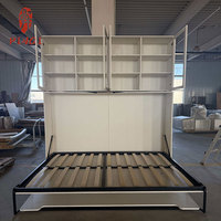 Lit Murphy en bois massif OEM/ODM, pivotant, silencieux, multifonctionnel, pliable, mural, avec table de bureau