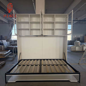 Lit Murphy en bois massif OEM/ODM, pivotant, silencieux, multifonctionnel, pliable, mural, avec <span class=keywords><strong>table</strong></span> de bureau - Product Image 6