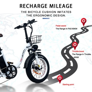 Bicicleta Eléctrica Plegable para Adultos con Llantas Gruesas de 20 Pulgadas, Neumáticos para Nieve, 750W, 48V, Bicicleta Eléctrica Plegable <span class=keywords><strong>MTB</strong></span> - Product Image 4
