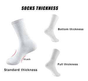 جوارب رياضية عالية الجودة للطاقم جوارب قصيرة بشعار مخصص من مادة القطن بتصميم جاكار عصري - Product Image 5