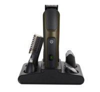 Tondeuse à cheveux électrique pour homme de haute qualité, étanche, avec batterie Li-ion, tête de rasoir remplaçable, pour la barbe, usage domestique, USB double