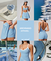 Ensembles de jupes de tennis deux pièces OEM/ODM pour femmes, ensemble mini-jupe 2 pièces, jupe-short de golf, jupes athlétiques, tenue de pickleball