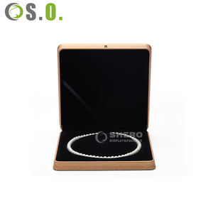 High End Jewelry Set <b>Box</b> Champagne Gold Custom Logo Leather <b>Ring</b> <b>Box</b> Earring Bracelet Necklace Pu Jewelry <b>Box</b> Packaging - Product Image 3