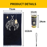 Tapis de prière islamique musulman d'origine Nicro avec perles, tapis de prière portable, tapis de prière pour l'Aïd, fournitures pour la maison, cadeaux, tapis turc