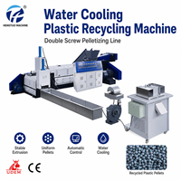 Mesin Granulator Daur Ulang Plastik Mini Pendingin Air Dua Tahap Stabil Double Screw HT-100/90 Harga Mesin Lainnya
