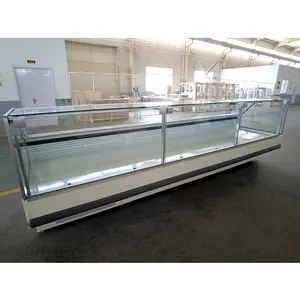 スーパーマーケットフリーザー冷蔵庫コーナー生肉チラー/業務用デリディスプレイ冷蔵庫生魚サービスカウンター - Product Image 6