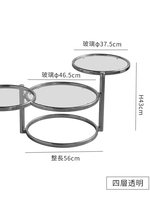Table basse pivotante de style influenceur, table d'appoint de canapé en verre, luxe léger, inspirée d'Instagram, moderne, nordique, minimaliste, petite table