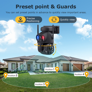 Solar Powered 4G WiFi 36X Digital Zoom Dual Lens Two-Way Audio PTZ CCTV Network <b>Camera</b> 6MP Dual Lens IP66 Security Solar <b>Camera</b> - Product Image 6