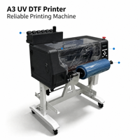 Imprimante UV DTF A3 automatique tout-en-un avec laminateur, tête DX7 pour surfaces irrégulières, tasses, bouteilles, vases, personnalisation sur mesure