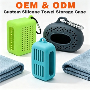 <b>Silicone</b> Wet Towel Storage Case Custom Waterproof Gym Bag for Swim Outdoor Sports Portable Airtight Seal OEM ODM Custom Mold - Product Image 1