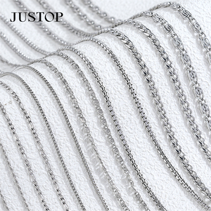 Chaînes longues unisexes en acier inoxydable, chaîne à maillons, OEM/vente en gros, plaqué or/argent personnalisé, style européen et américain, tendance - Product Image 2