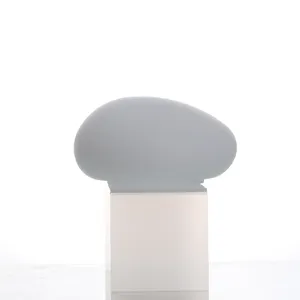 사용자 정의 크기 산성 에칭 자갈 유리 갓 스칸디나비아 프랑스 플로어 램프 테이블 장식 유리 부품 젖빛 유리 전구